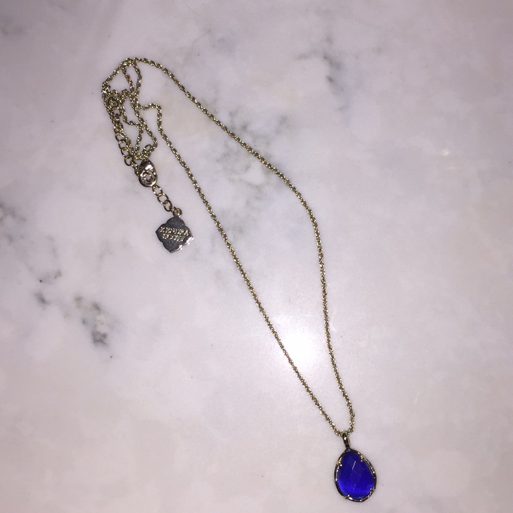 Blue pendent Kendra Scott necklace